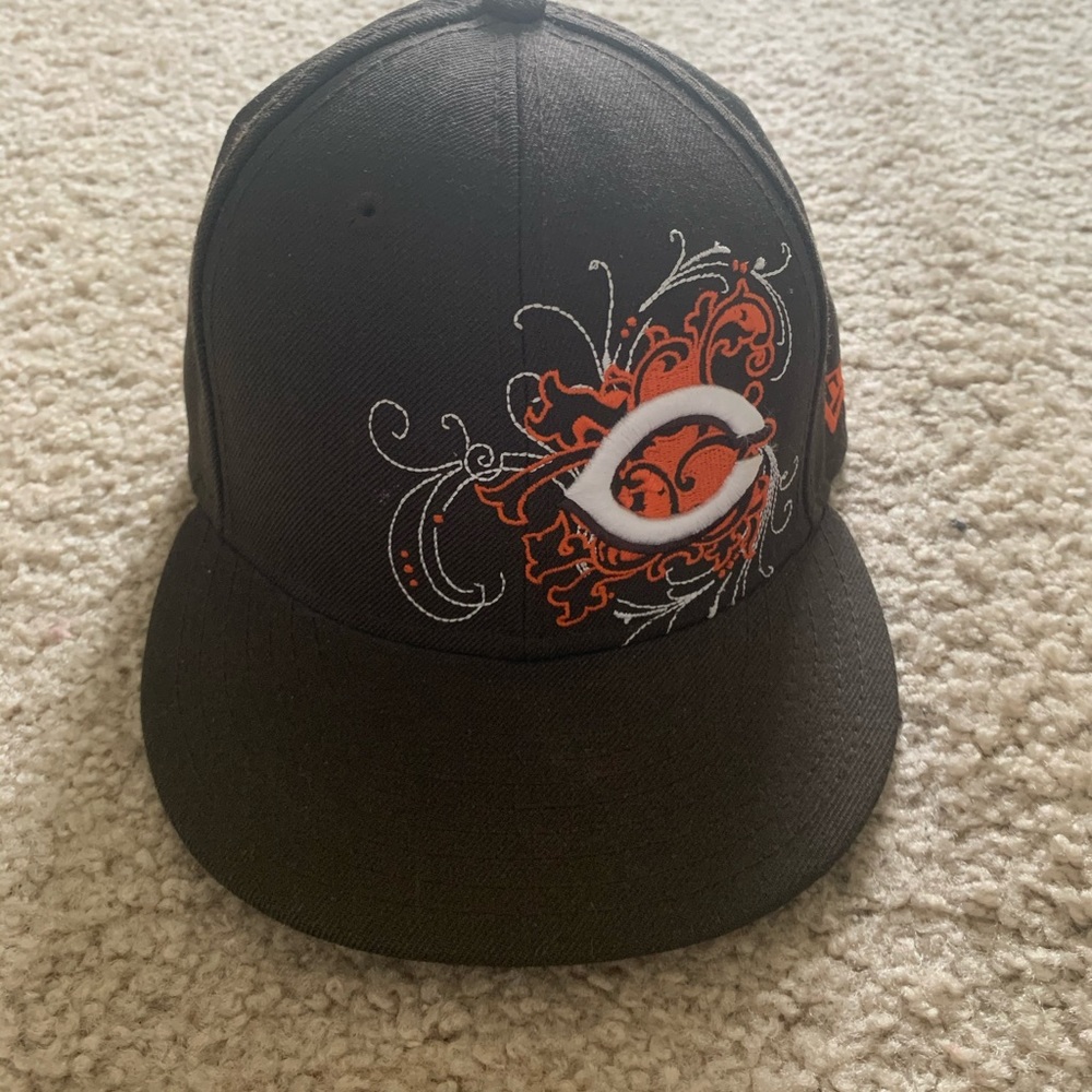 Cincinnati Reds New Era 59FIFTY CIN MLB Fitted Cap - 7 1/4 - Brown/Orange